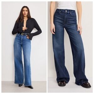 Good American Soft-tech Good Skate Wide Jeans Grunge Skater Y2K Sz 10/30 Boho